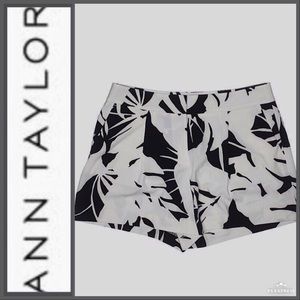 Ann Taylor White and Navy Shorts Size 8